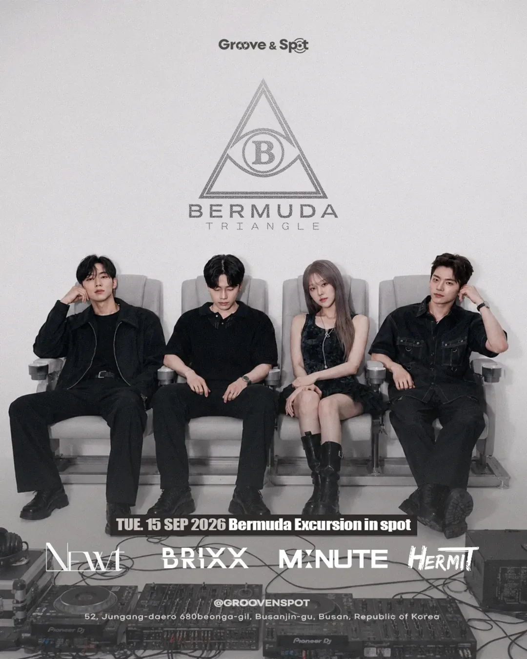 BERMUDA EXCURSION IN SPOT · Groove & Spot Busan 2026-09-15