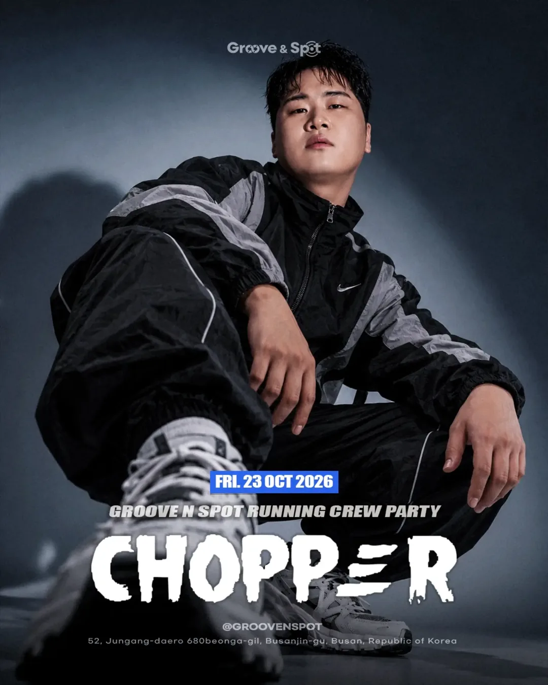 RUNNING CREW PARTY · Groove & Spot Busan 2026-10-23